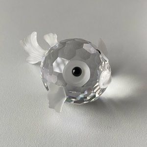 Swarovski Crystal Blowfish Figurine